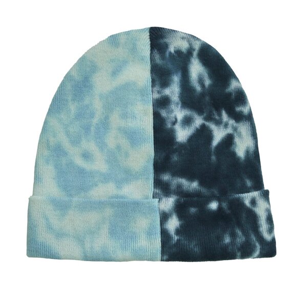 Cozy Sleek and Fitted Tie-Dye Knit Beanie for Effortless Style and Warmth Unisex - Picture 3 of 5